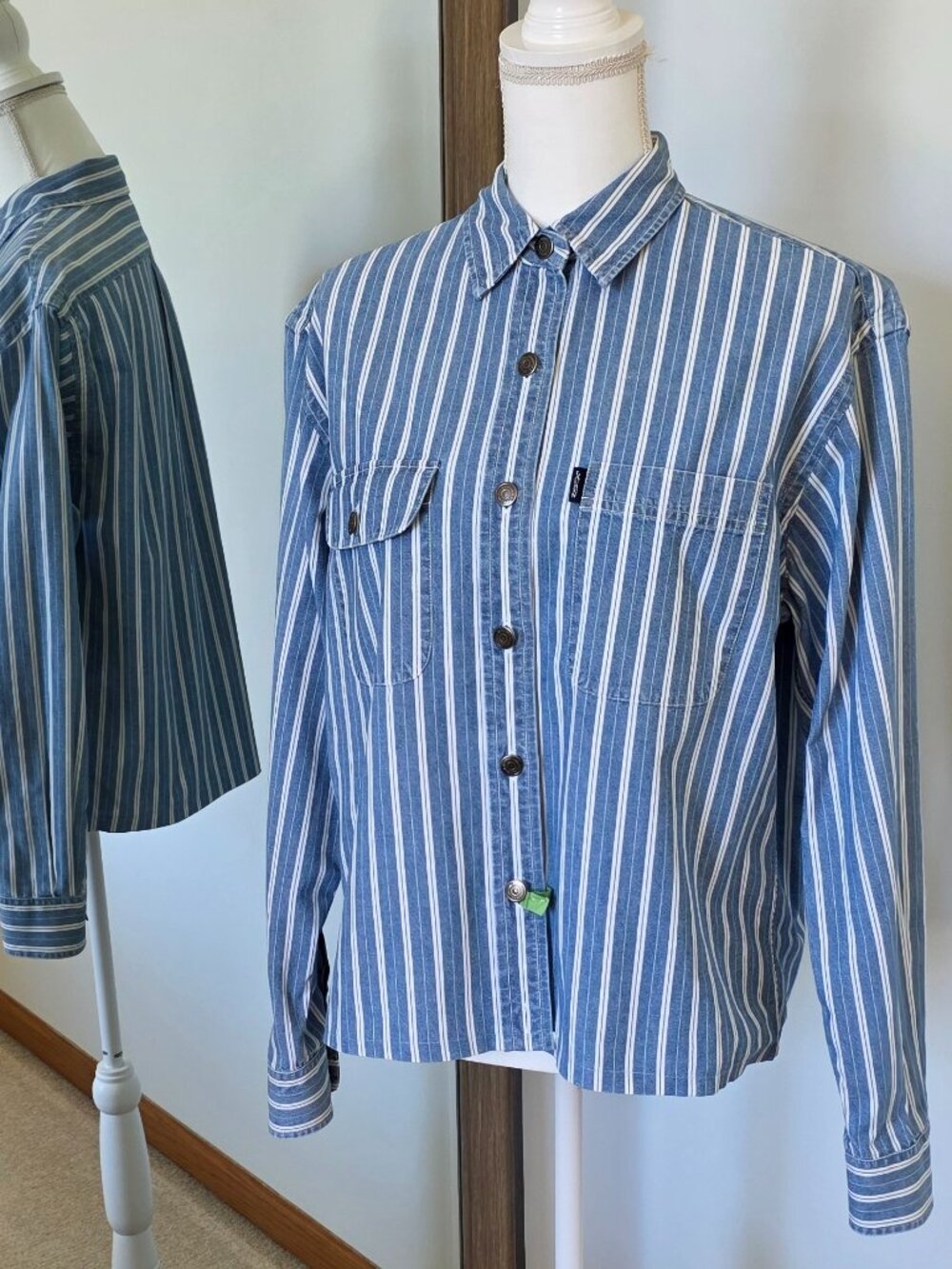 Lauren Ralph Lauren Upcycled Button Down Shirt Jacket